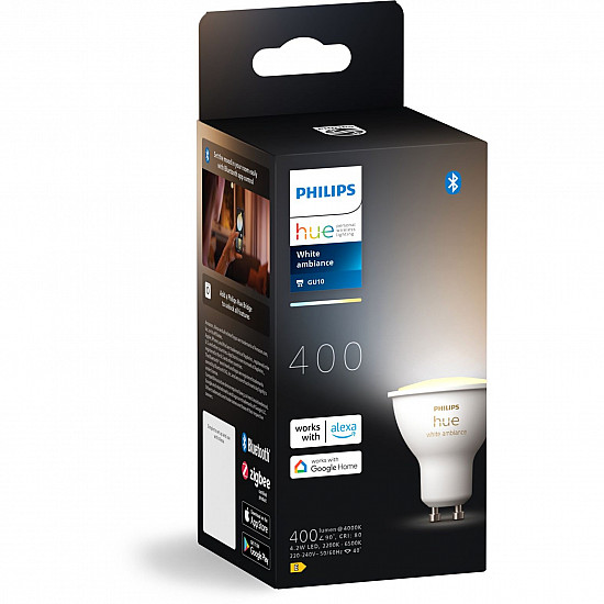 Smart Light Bulb PHILIPS Power consumption 4.2 Watts Luminous flux 400 Lumen 2700 K 220V-240V Bluetooth/ZigBee -20°C to 45°C 929003666701