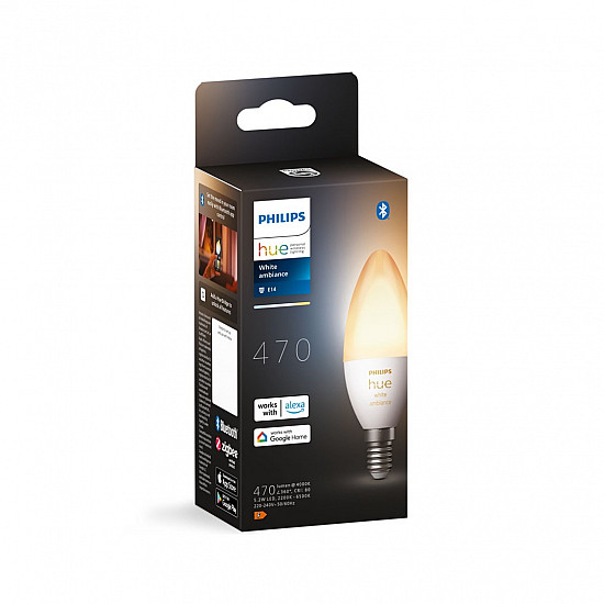 Smart Light Bulb PHILIPS Power consumption 5.2 Watts Luminous flux 470 Lumen 6500 K 220-240V Bluetooth 929002294403