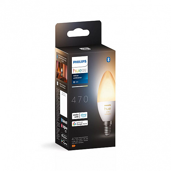 Smart Light Bulb PHILIPS Power consumption 5.2 Watts Luminous flux 470 Lumen 6500 K 220-240V Bluetooth 929002294403