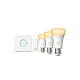 WA Starter Kit 11W A60 E27 3pcs, Bridge, Switch E27 11 W Warm to cool white 2200-6500K + 16 million colors Bluetooth and Zigbee