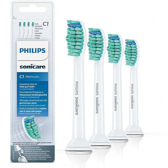 Philips Toothbrush Heads HX6014/07 Standard Sonic Heads For adults and children Number of brush heads included 4 Sonic technology White