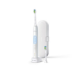 Philips Sonicare ProtectiveClean 5100 Electric Toothbrush HX6859/29 Rechargeable For adults Number of brush heads included 2 Number of teeth brushing modes 3 Sonic technology White/Light Blue