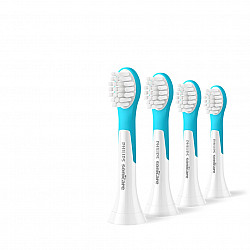 Philips Toothbrush Heads HX6034/90 Sonicare For Kids3+ Heads For children Number of brush heads included 4 White/Blue