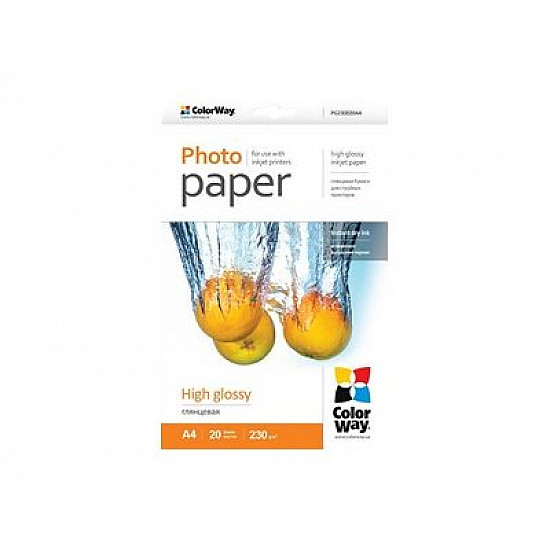 Photo Paper 20 pc. | PG230020A4 | 230 g/m² | A4 | Glossy