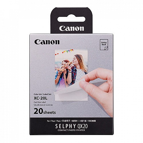 Zestaw atramentu i papieru Canon XC-20L 2x3 20 odbitek 6755C002