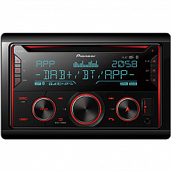 FH-S820DAB, black, 2 DIN, 200 W, 4.0 channels, 50 W, CD, CD-R, CD-RW