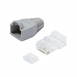 LogiLink Netzwerkanschluss - RJ-45 (M) - ungeschirmt - CAT 6 (Packung mit 100)