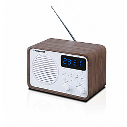 Portable radio with Bluetooth and USB BLAUPUNKT PP7BT, Color: brown wood/white