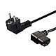 SAVIO Power cable Schuko (M) angled – IEC C13, 1.2 m CL-115