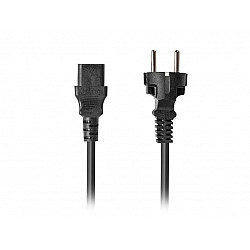 Power cable laptop CEE 7/7 -> C320 C13 1.8m straight, black