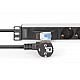 1U ALUMINIUM PDU 7X SCHUKO RACKMOUNT 1X CIRCUIT BREAKER