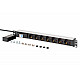 1U ALUMINIUM PDU 7X SCHUKO RACKMOUNT 1X CIRCUIT BREAKER