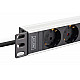 1U ALUMINIUM PDU 9X SCHUKO RACKMOUNT IEC C20 PLUG