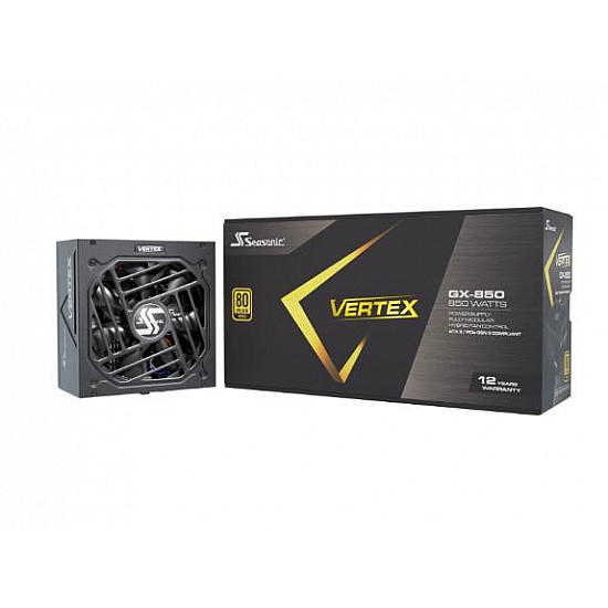 SEASONIC VERTEX GX-850 maitinimo blokas su 850W, 80PLUS GOLD efektyvumu, 2025