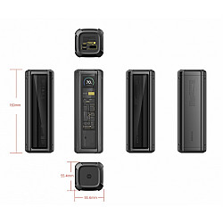 Xiaomi P03MI - Powerbank - 25000 mAh - 90.8 Wh - 212 Watt - Hypercharge, Power Delivery 3.1 - 3 Ausgabeanschlussstellen (24 pin USB-C, 4 pin USB Type A (QC 3.0))