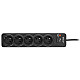 TRACER PowerGuard PRO 1.8m Black 5 sockets. 1 buttons power strip