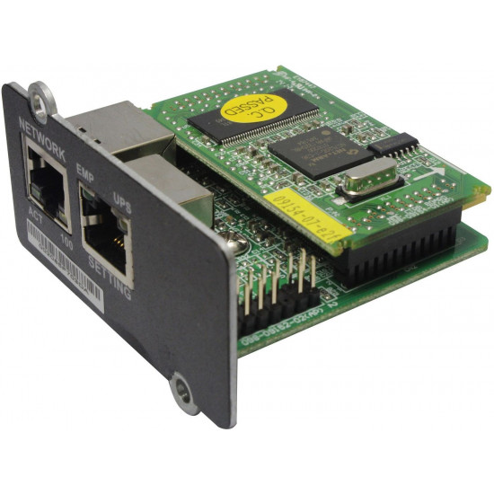 PowerWalker mini NMC SNMP Card, LAN-Adapter schwarz, Netzwerk Management Protokoll Modul