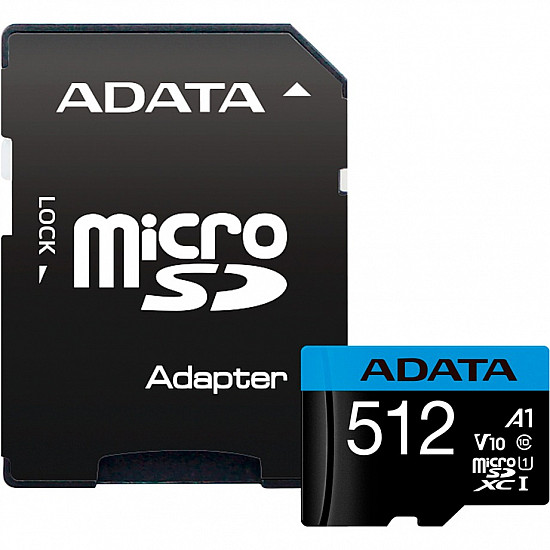 ADATA AUSDX512GUICL10A1-RA1 memory card 512 GB MicroSDXC UHS-I Class 10