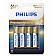 1x4 Philips Premium Alkaline AA AA Batterie