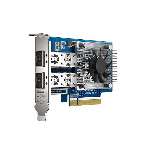 QNAP - QXG-25G2SF-CX6 - Netzwerkadapter - PCIe 4.0 x8 Low-Profile - 25 Gigabit SFP28 x 2