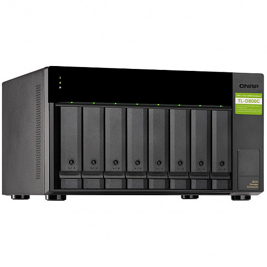 QNAP TL-D800C 8-bay desktop USB-C 3.1 Gen2 10Gbps JBOD expansion unit