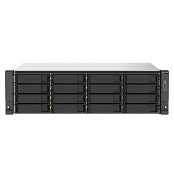QNAP 16-Bay-Rackmount-NAS AMD Ryzen V1000-Serie V1500B 4C/8T 2,2GHz 16GB DDR4-RAM 2x2,5 GbE LAN optionale 10GbE und M.2
