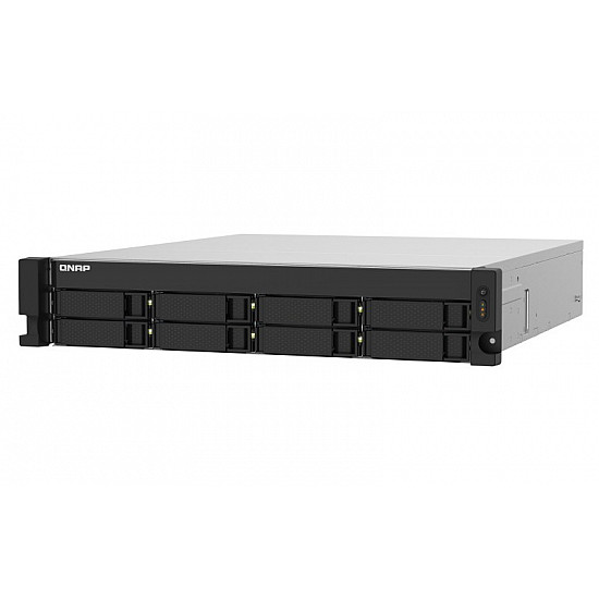 QNAP TS-832PXU-4G 8-Bay Quad-Core 1,7GHz Rackmount NAS mit 250W Netzteil 4GB DDR4 UDIMM RAM SATA 6Gbit/s
