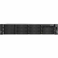 QNAP TS-855eU-RP-8G 8-bay short depth rackmount NAS Intel Atom C5125 8C 2.8GHz 8GB RAM 2x2.5GbE 2xM.2 2280 2xPCIe Gen3 1x250W R PSU