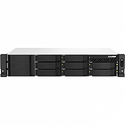 QNAP TS-873AeU-RP NAS Rack (2U) Ryzen Embedded V1500B 4 GB DDR4 0 TB QuTS hero Black