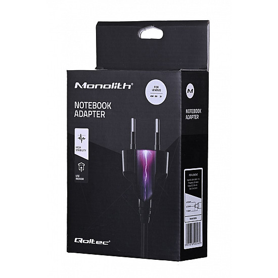 Zasilacz Qoltec 50056.40W do notebooka Lenovo (20 V; 2 0 A; 40W; 5.5 mm x 2.5 mm)