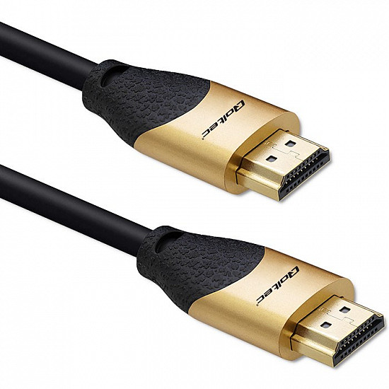 Qoltec 50355 HDMI v2.1 Cable Ultra high speed 8K 60Hz 28AWG GOLD 2m