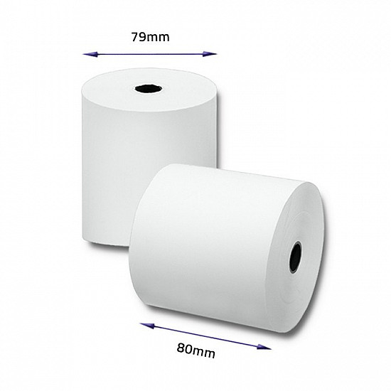Qoltec 51892 Thermal roll 80 x 80 55g/m2 10pcs BPA free