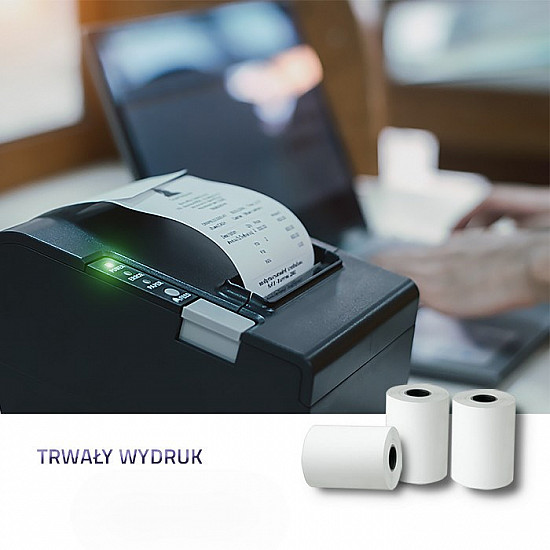 Qoltec 51895 Thermal roll 57 x 30 55g / m2 10 pcs. BPA free