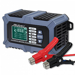 Qoltec Smart Microprocessor Battery Charger with Battery Tester and 12V Repair Function 6A LCD Battery charger for AGM LiFePO4 GEL battery