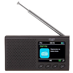 Adler FM Travel Radio AD 1198 Alarm function Black