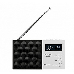Adler Digital Radio - PLL AM/FM AD 1908 Alarm function White/Black