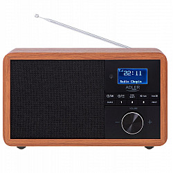 Adler Radio DAB+ Bluetooth AD 1184 Alarm function Black/Brown