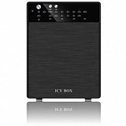 ICY BOX - IB-RD3640SU3 - RAID System, 4x SATA 3,5 zu 1x USB 3.0 + 1x eSATA, RAID 0,1,3,5,10 - black