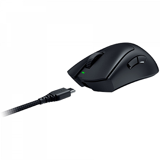Razer DeathAdder V3 Pro Black, Wireless Gaming Mouse, True 30000 dpi, Focus Pro 30K Optical Sensor, Gen-3 Optical Mouse Switches, 5 programmable buttons, Razer Speedflex Cable USB Type C, 90-million Clicks