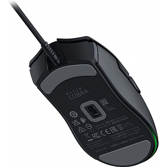 Razer Cobra Gaming Mouse, Optical Mouse Switches Gen-3, 90 million Clicks, 58g Lightweight Design, Razer Chroma™ Lighting with Gradient Underglow, 8500 DPI Optical Sensor, Razer™ Speedflex Cable, 100% PTFE Feet