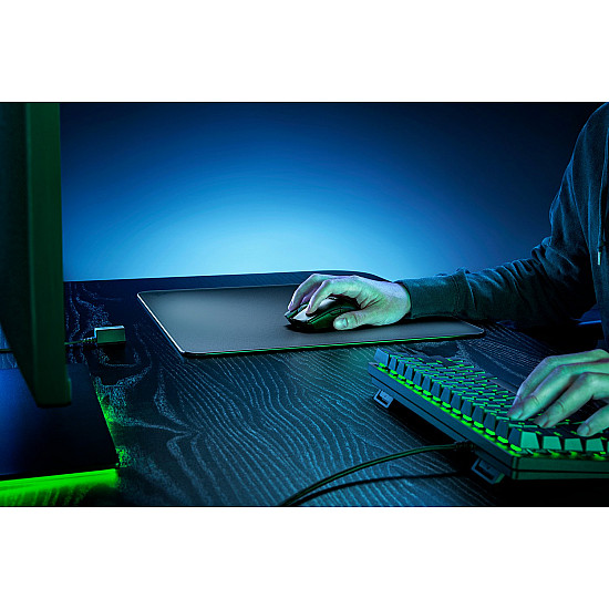 Atlas mouse pad black - micro-etched surface - dirt and scratch resistant