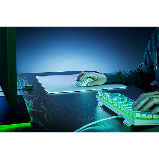 Atlas mouse pad white - micro-etched surface - dirt and scratch resistant