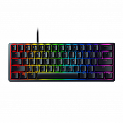 Razer Huntsman Mini (Red Switch), US Layout, Black, Razer Optical Switch, Razer Chroma customizable backlighting w/ 16.8 million colors, up to 5 profiles Hybrid onboard storage, Detachable Type-C Connectivity, 100 million keystroke lifespan