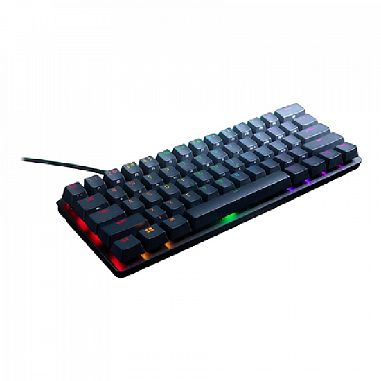 Razer Huntsman Mini (Red Switch), US Layout, Black, Razer Optical Switch, Razer Chroma customizable backlighting w/ 16.8 million colors, up to 5 profiles Hybrid onboard storage, Detachable Type-C Connectivity, 100 million keystroke lifespan