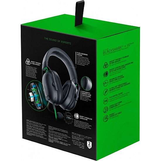 Razer BlackShark V2 X - Gaming Headset - Over-Ear/Virtual 7.1/HyperClear-Mic/Multiplatform/Klinke - schwarz
