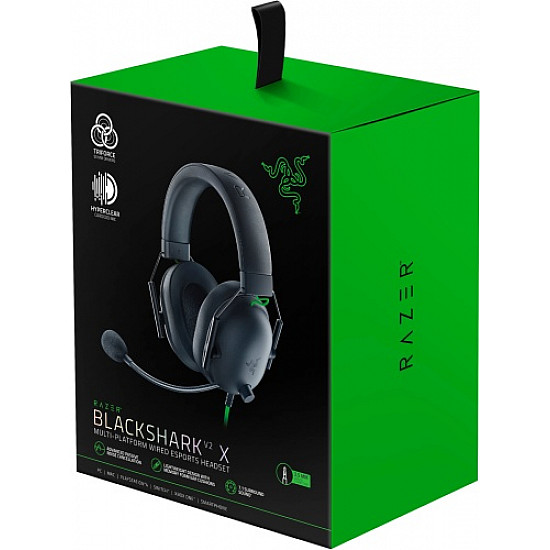 Razer BlackShark V2 X - Gaming Headset - Over-Ear/Virtual 7.1/HyperClear-Mic/Multiplatform/Klinke - schwarz
