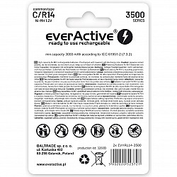 Rechargeable Batteries everActive R14/C Ni-MH 3500 mAh ready to use
