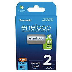 Rechargeable batteries PANASONIC ENELOOP AAA 800 mAh 2 szt (BK-4MCDE/2CP)