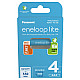 Panasonic eneloop lite BK-4LCCE/4BE - Batterie 4 x AAA - NiMH - (wiederaufladbar)