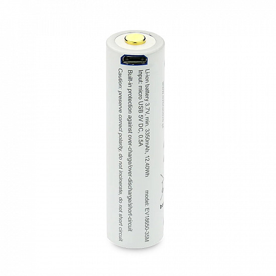 18650 Li-Ion 3.7V everActive 3500mAh battery (1 pc) micro-USB with protection